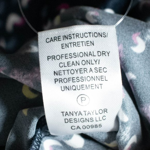 Tanya Taylor Ainsley Silk Surplice Navy Jumpsuit - Picture 7 of 13